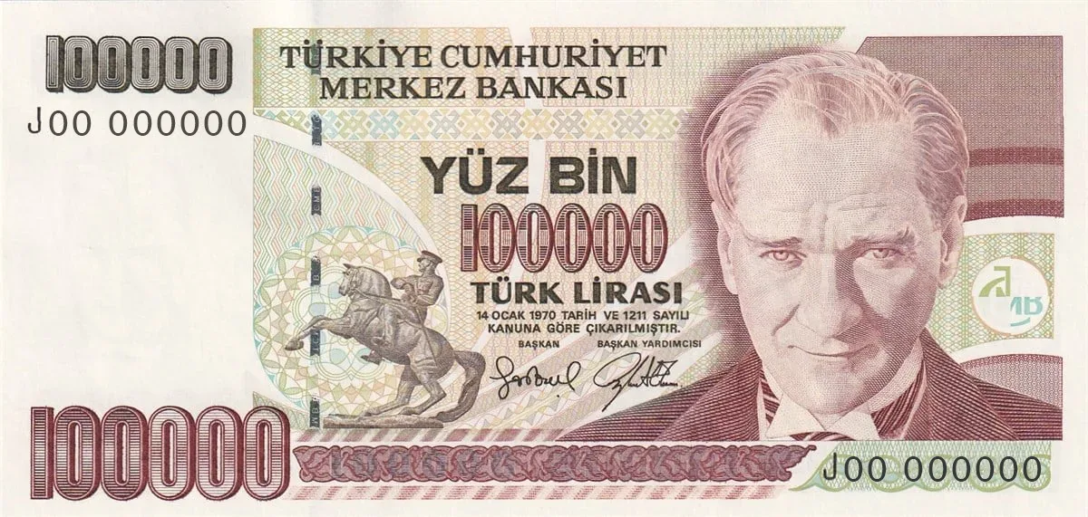 100 Bin Türk Lirası